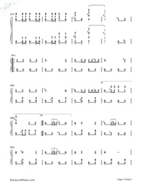 闘牛士の歌-スペイン闘牛舞曲両手略譜プレビュー3
