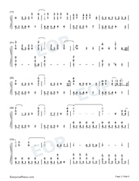 Let It Go-オリジナルに近いバージョン両手略譜プレビュー2